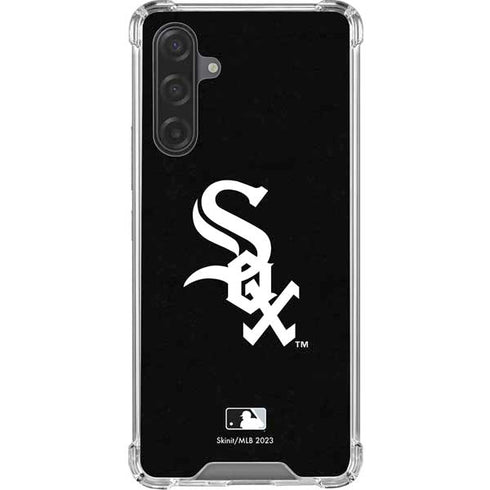 MLB Chicago White Sox - Solid Distressed Galaxy A17 Clear Case