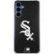 MLB Chicago White Sox - Solid Distressed Galaxy A55 5G Clear Case