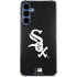 MLB Chicago White Sox - Solid Distressed Galaxy A55 5G Clear Case