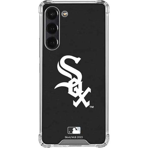MLB Chicago White Sox - Solid Distressed Galaxy S24 FE Clear Case