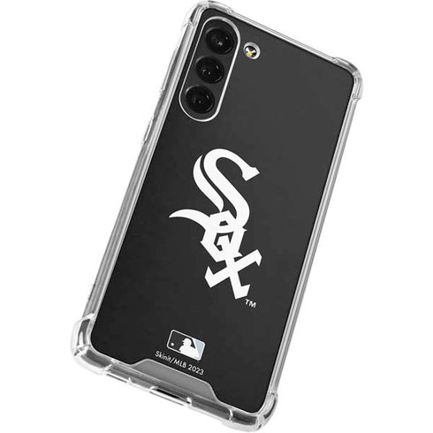 MLB Chicago White Sox - Solid Distressed Galaxy S24 FE Clear Case
