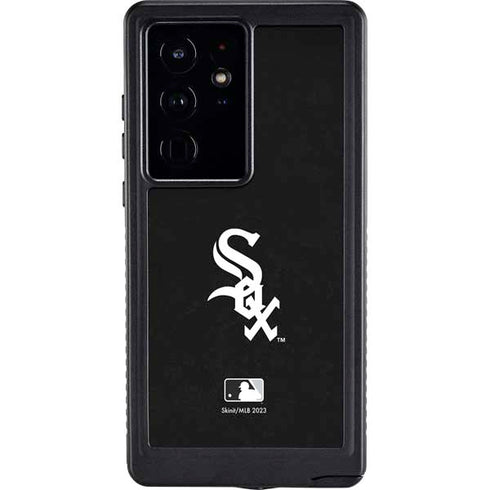MLB Chicago White Sox - Solid Distressed Galaxy S24 Ultra Waterproof Case