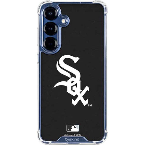 MLB Chicago White Sox - Solid Distressed Galaxy S25 Plus Clear Case