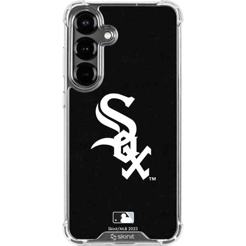 MLB Chicago White Sox - Solid Distressed Galaxy S26 Clear Case