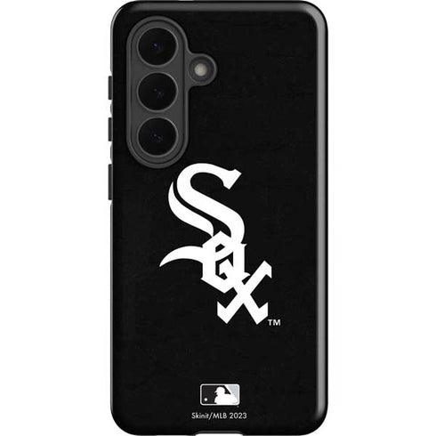 MLB Chicago White Sox - Solid Distressed Galaxy S26 Impact Case