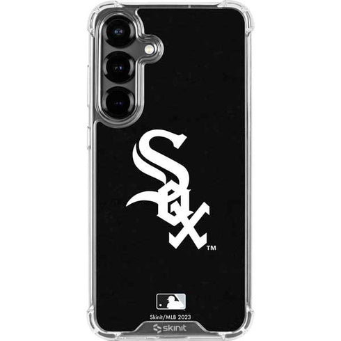 MLB Chicago White Sox - Solid Distressed Galaxy S26 Plus Clear Case