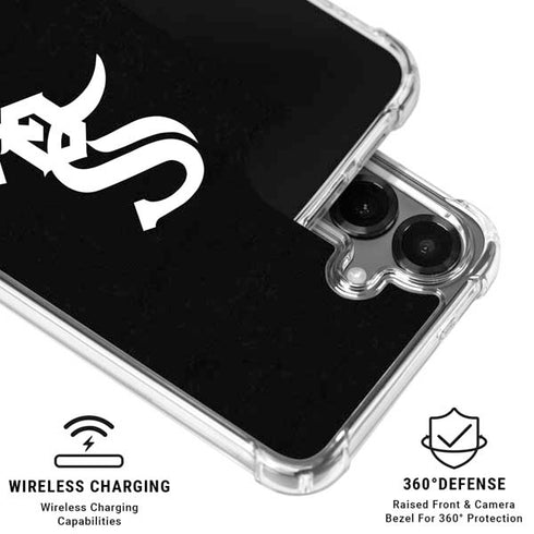 MLB Chicago White Sox - Solid Distressed Galaxy S26 Plus Clear Case
