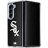 MLB Chicago White Sox - Solid Distressed Galaxy Z Fold5 5G Clear Case