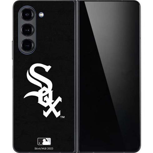 MLB Chicago White Sox - Solid Distressed Galaxy Z Fold5 5G Skin