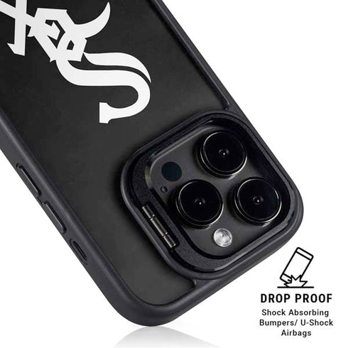 MLB Chicago White Sox - Solid Distressed iPhone 13 Pro Kickstand Case