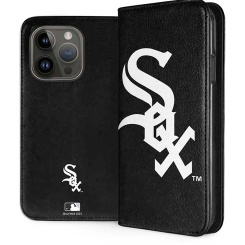 MLB Chicago White Sox - Solid Distressed iPhone 15 Pro Folio Case