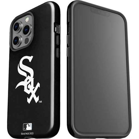 MLB Chicago White Sox - Solid Distressed iPhone 15 Pro Impact Case