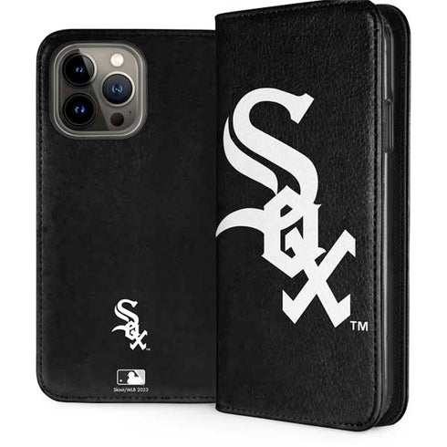MLB Chicago White Sox - Solid Distressed iPhone 15 Pro Max Folio Case
