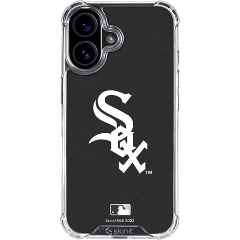 MLB Chicago White Sox - Solid Distressed iPhone 16 Clear Case