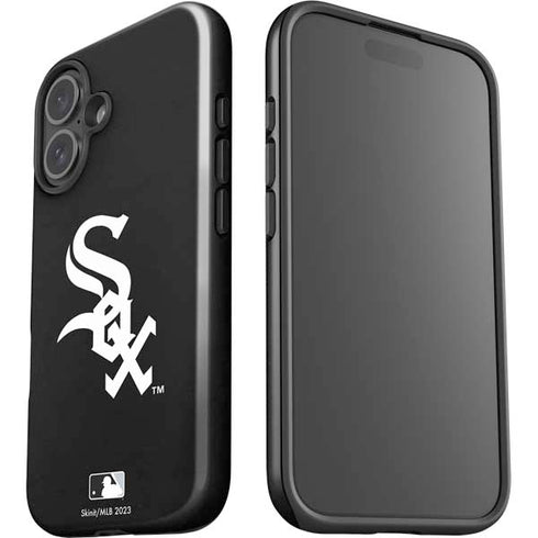 MLB Chicago White Sox - Solid Distressed iPhone 16 Plus Impact Case