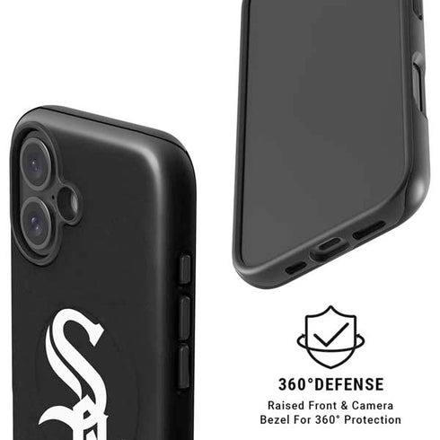 MLB Chicago White Sox - Solid Distressed iPhone 16 Plus Magsafe Impact Case