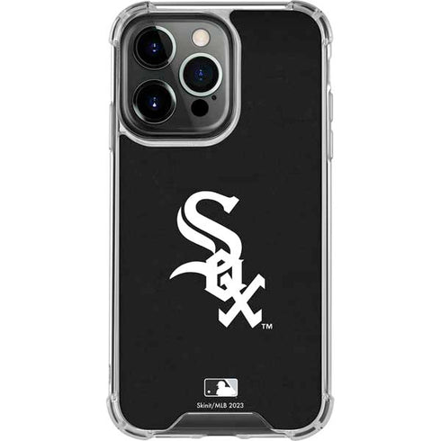MLB Chicago White Sox - Solid Distressed iPhone 16 Pro Clear Case