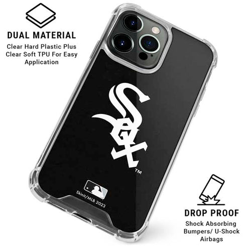 MLB Chicago White Sox - Solid Distressed iPhone 16 Pro Clear Case
