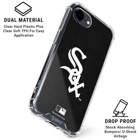 MLB Chicago White Sox - Solid Distressed iPhone 16e Clear Case