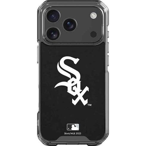 MLB Chicago White Sox - Solid Distressed iPhone 18 Pro Clear Case