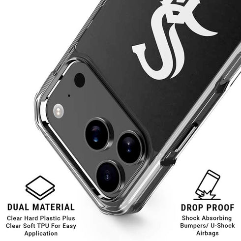 MLB Chicago White Sox - Solid Distressed iPhone 18 Pro Clear Case