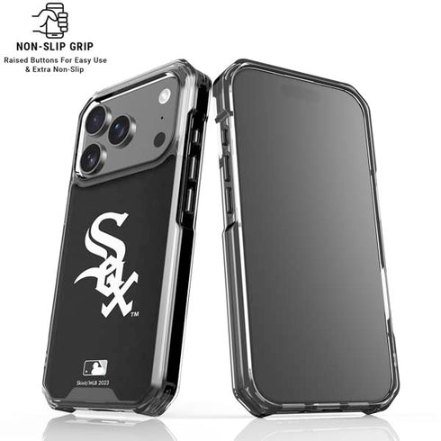 MLB Chicago White Sox - Solid Distressed iPhone 18 Pro Clear Case