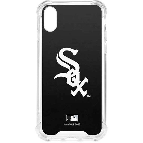 MLB Chicago White Sox - Solid Distressed iPhone XS Clear Case