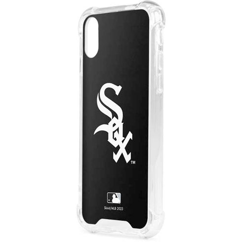 MLB Chicago White Sox - Solid Distressed iPhone XS Clear Case