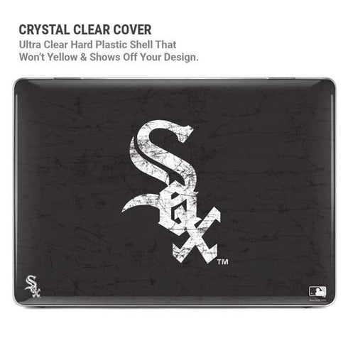 MLB Chicago White Sox - Solid Distressed MacBook Pro 14in (2021-24) Case plus Skin