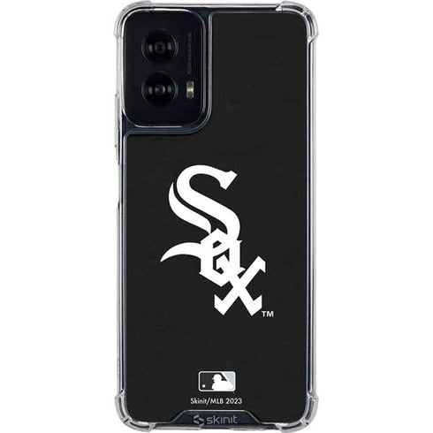 MLB Chicago White Sox - Solid Distressed Moto G Power 5G (2024) Clear Case