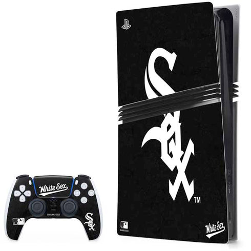 MLB Chicago White Sox - Solid Distressed PS5 Pro Bundle Skin