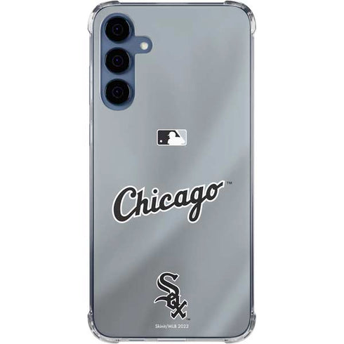 MLB Chicago White Sox Alternate/Away Jersey Galaxy A35 5G Clear Case