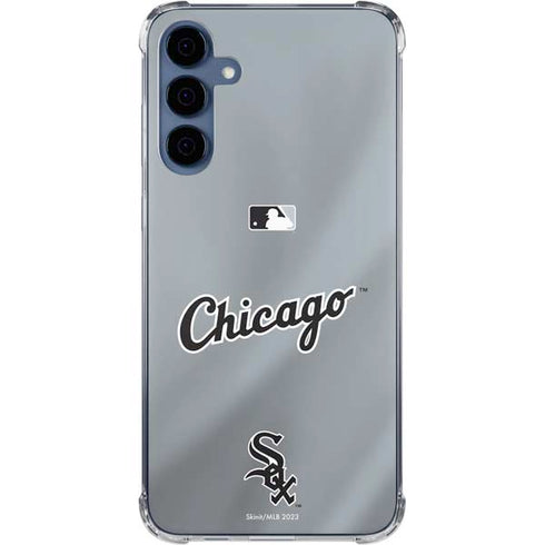 MLB Chicago White Sox Alternate/Away Jersey Galaxy A55 5G Clear Case