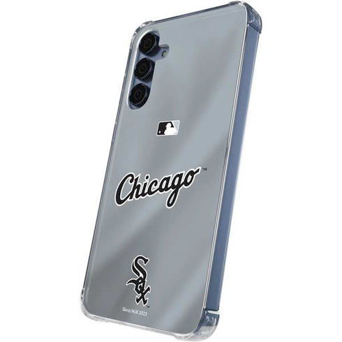 MLB Chicago White Sox Alternate/Away Jersey Galaxy A55 5G Clear Case
