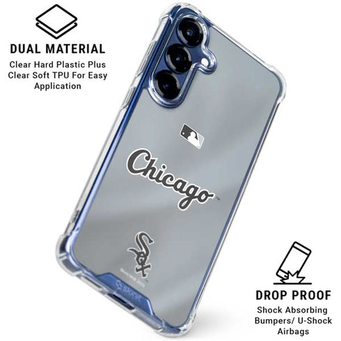 MLB Chicago White Sox Alternate/Away Jersey Galaxy S25 FE Clear Case