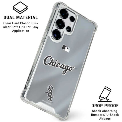 MLB Chicago White Sox Alternate/Away Jersey Galaxy S26 Ultra Clear Case