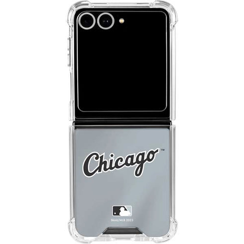 MLB Chicago White Sox Alternate/Away Jersey Galaxy Z Flip7 Clear Case