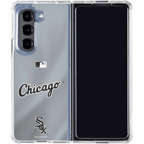 MLB Chicago White Sox Alternate/Away Jersey Galaxy Z Fold5 5G Clear Case