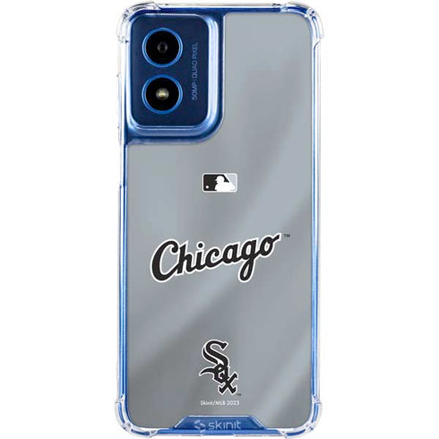 MLB Chicago White Sox Alternate/Away Jersey Moto G 5G (2024) Clear Case