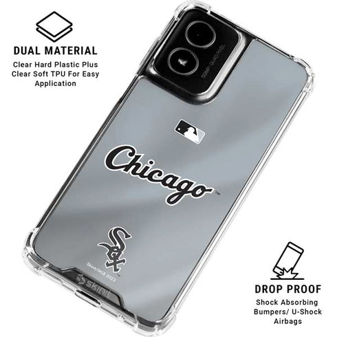 MLB Chicago White Sox Alternate/Away Jersey Moto G Power 5G (2024) Clear Case