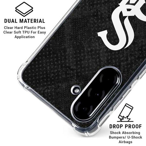 MLB Chicago White Sox Dark Wash Galaxy A36 5G Clear Case