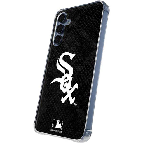 MLB Chicago White Sox Dark Wash Galaxy A55 5G Clear Case