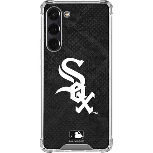 MLB Chicago White Sox Dark Wash Galaxy S24 FE Clear Case