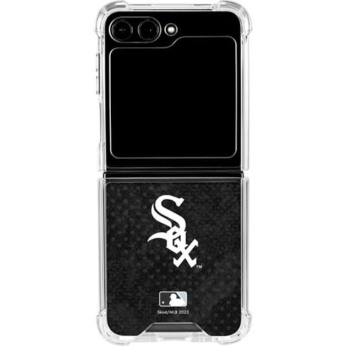 MLB Chicago White Sox Dark Wash Galaxy Z Flip6 Clear Case