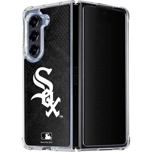 MLB Chicago White Sox Dark Wash Galaxy Z Fold5 5G Clear Case
