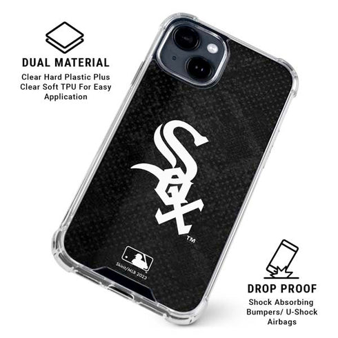 MLB Chicago White Sox Dark Wash iPhone 15 Clear Case
