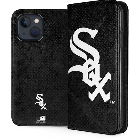 MLB Chicago White Sox Dark Wash iPhone 15 Plus Folio Case
