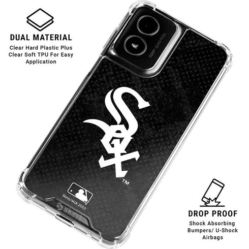 MLB Chicago White Sox Dark Wash Moto G Power 5G (2024) Clear Case