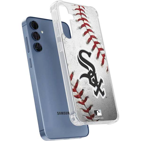 MLB Chicago White Sox Game Ball Galaxy A35 5G Clear Case