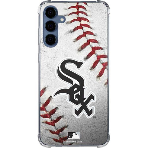MLB Chicago White Sox Game Ball Galaxy A55 5G Clear Case